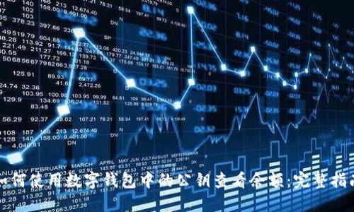 如何使用數字錢(qián)包中的公鑰查看余額：完整指南