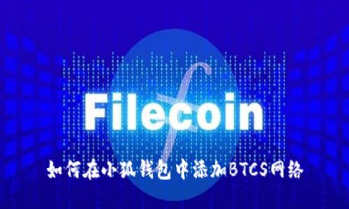 如何在小狐錢(qián)包中添加BTCS網(wǎng)絡(luò )