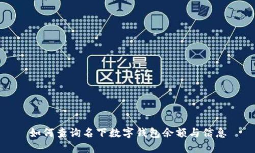如何查詢(xún)名下數字錢(qián)包余額與信息