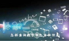怎樣查詢(xún)數字錢(qián)包主體信